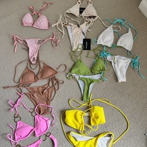 Lot of 7 brand new bathing suit bikinis